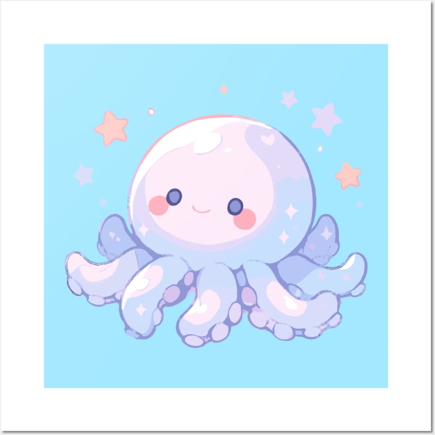 Kawaii - Baby Octopus Wall Art by Kawaii Kingdom